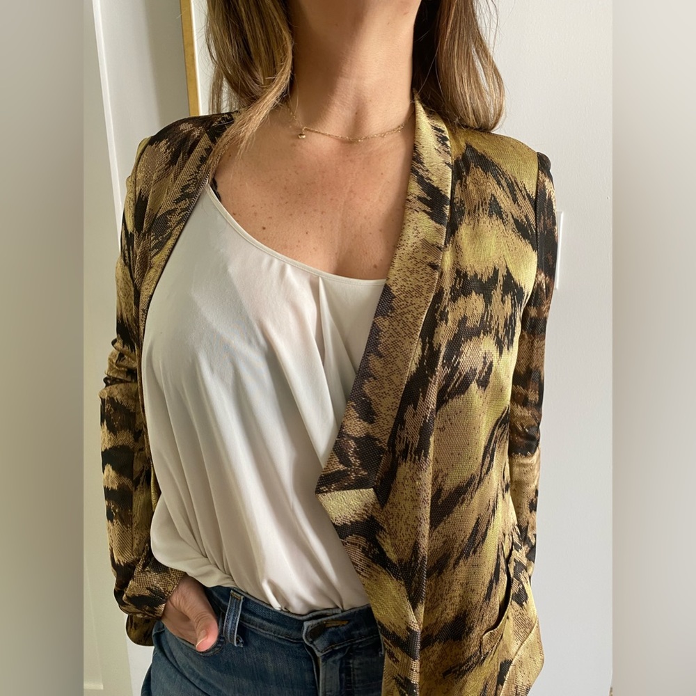 Dvf Python Jacket - Size 8 - image 5